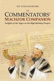 Cover of: The Commentators' Machzor Companion (The Commentators' Series)