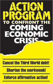 Cover of: An Action Program to Confront the Coming Economic Crisis by Doug Jenness