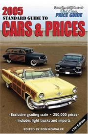 Cover of: 2005 Standard Guide to Cars & Prices (Standard Guide to Cars and Prices)