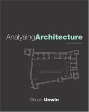 Cover of: Analysing Architecture by Simon Unwin