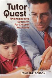 Cover of: Tutor Quest: Finding Effective Education for Children and Adults