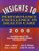 Cover of: Insights to Performance Excellence in Healthcare 2000