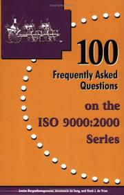 Cover of: 100 Frequently Asked Questions on the ISO 9000:2000 Series