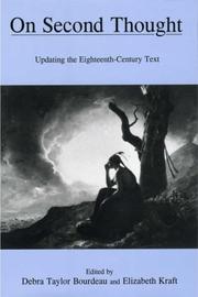 Cover of: On Second Thought: Updating the Eighteenth-Century Text