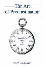 Cover of: The Art of Procrastination: Baudelaire's Poetry in Prose