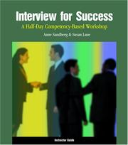 Cover of: Interview for Success by Anne Sandberg, Susan Lane