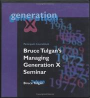Cover of: Generation X Workbook by Bruce Tulgan