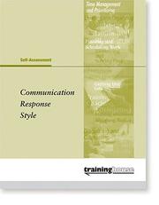 Cover of: Communication Response Style Assessment