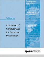 Cover of: Assessment of Competencies for Instructor Development: Packet of 5
