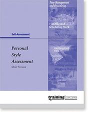 Cover of: Personal Style Assessment: Short Version (5 Pack)
