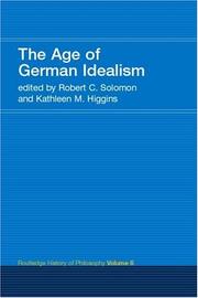 Cover of: The Age of German Idealism: Routledge History of Philosophy Volume 6