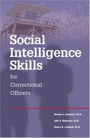Cover of: Social Intelligence Skills for Correctional Officers