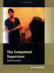 Cover of: Competent Supervisor Questionnaire: Pack of 5