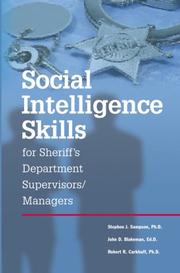 Cover of: Social INtelligence for Sheriff's Departments