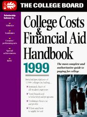 Cover of: College Costs & Financial Aid Handbook 1999
