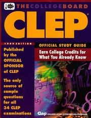 Cover of: Clep Official Study Guide: 1999 (Serial)