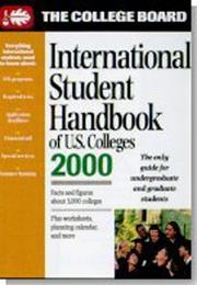 Cover of: International Student Handbook 2000 (International Student Handbook of Us Colleges 2000) by 