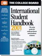 Cover of: The College Board International Student Handbook 2001: All-New Fourteenth Annual Edition With College Explorer CD-ROM (International Student Handbook, 2001)