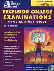 Cover of: Excelsior College Examinations 2002: Official Study Guide (Excelsior College Examinations)