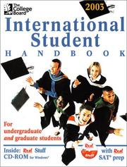 Cover of: The College Board International Student Handbook 2003: All-New Sixteenth Edition