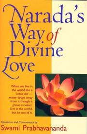 Cover of: Narada's Way of Divine Love by Swami Prabhavananda