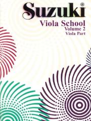 Cover of: Suzuki Viola School, Vol. 2, Viola Part (Suzuki Method Core Materials)