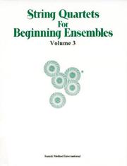 Cover of: String Quartets for Beginning Ensembles