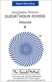 Cover of: David Nadien Performs Suzuki Violin School, Volume 4 (Suzuki Method Core Materials)