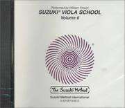Cover of: Suzuki Viola School, Vol. 6 (Suzuki Method Core Materials) by William Preucil