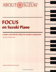 Cover of: Focus on Suzuki Piano (About Suzuki)