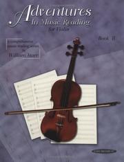 Cover of: Adventures in Music Reading for Violin (Comprehensive Music Reading Series, 2)