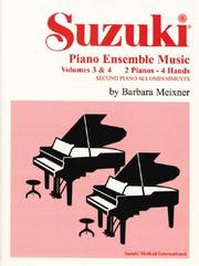 Cover of: Suzuki Piano Ensemble Music | Barbara Meixner