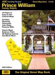 Cover of: Adc's Street Atlas of Prince William County: Virginia (Prince William County (Va) Street Map Book)