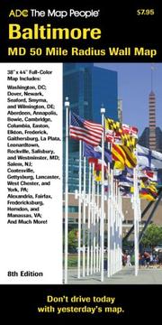 Cover of: Baltimore, MD 50 Mile Radius Map