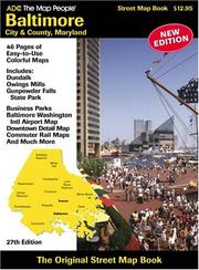 Cover of: Baltimore City & County, Maryland Map by ADC