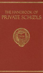 Cover of: The Handbook Of Private Schools by 