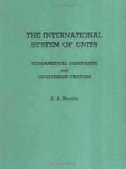 The international system of units by E. A. Mechtly