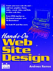 Cover of: Hands-On Web Site Design by Andreas Ramos