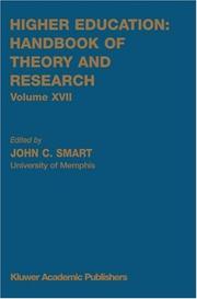 Cover of: Handbook of Theory and Research (Higher Education, Vol. 17) (Higher Education: Handbook of Theory and Research)