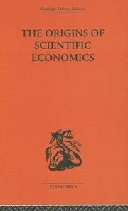 Cover of: Origins of Scientific Economics by William Letwin
