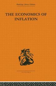 Cover of: Economics of Inflation