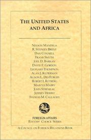 Cover of: The United States and Africa (Editors' Choice Series)
