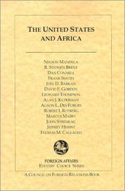 Cover of: The United States and Africa (Editors' Choice Series) by Nelson Mandela, R. Stephen Brent, Dan Connell