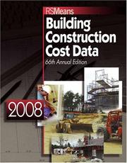 Cover of: RSMeans Building Construction Cost Data 2008 (Means Building Construction Cost Data)