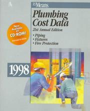 Cover of: Plumbing Cost Data, 1998 (Means Plumbing Cost Data) by R S Means Company, R. S. Means