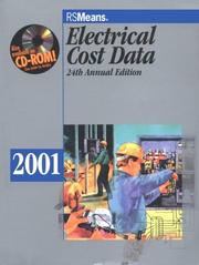 Cover of: Electrical Cost Data 2001 (Means Electrical Cost Data, 2001) by R S Means Company, R. S. Means