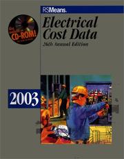 Cover of: Electrical Cost Data 2003 (Means Electrical Cost Data, 2003)