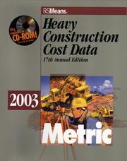 Cover of: Heavy Construction Cost Data, 2003 | Barbara Balboni