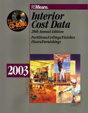 Cover of: Interior Cost Data 2003 (Means Interior Cost Data)