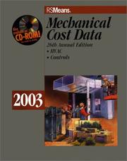 Cover of: Mechanical Cost Data: 2003 (Means Mechanical Cost Data, 2003)